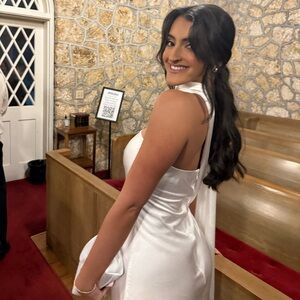 Misha Lilia satin maxi dress